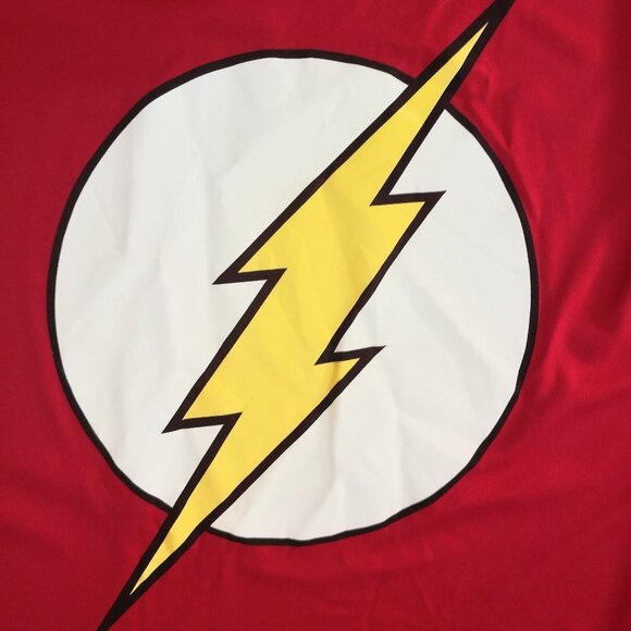 DC Comics Men's Size Large Red Flash T-shirt & Wooden Bazinga Trinket Box - Picture 3 of 8